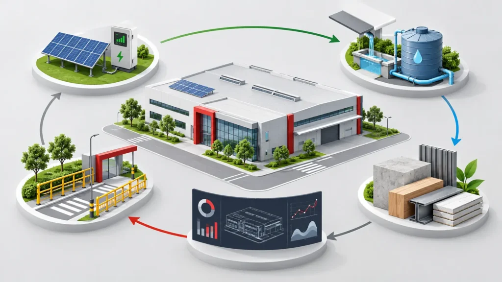 ESG trong thiết kế nhà máy: Không chỉ là lắp điện mặt trời